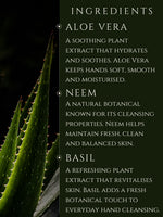 HAND WASH     ALOE VERA | NEEM    No 3. EUCALYPTUS | SANDALWOOD | CEDARWOOD | ROSE