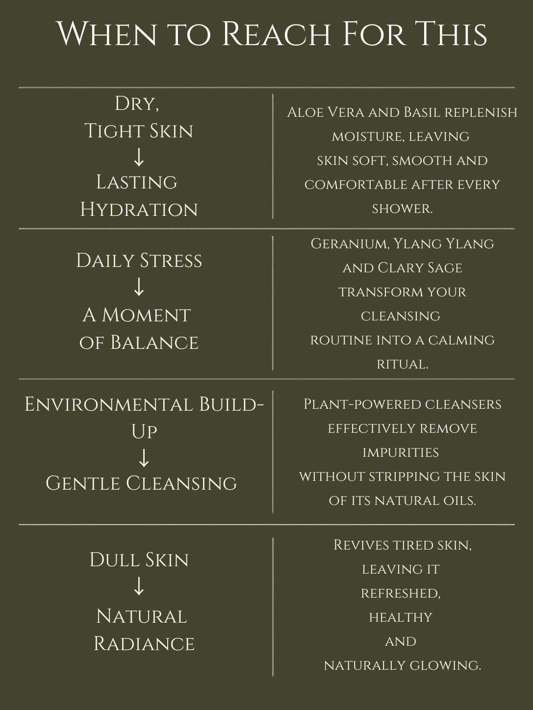 BODY CLEANSER No 4. GERANIUM | YLANG YLANG | CLARY SAGE ALOE VERA | BASIL