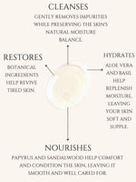BODY CLEANSER     ALOE VERA | BASIL    No 5. PAPYRUS | SANDALWOOD