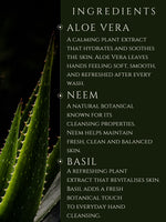 HAND WASH     ALOE VERA | NEEM    No 6. BERGAMOT