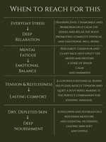 RELAXING MASSAGE OIL      No 19   FRANKINCENSE | BERGAMOT | CLARY SAGE | CHAMOMILE | MARJORAM