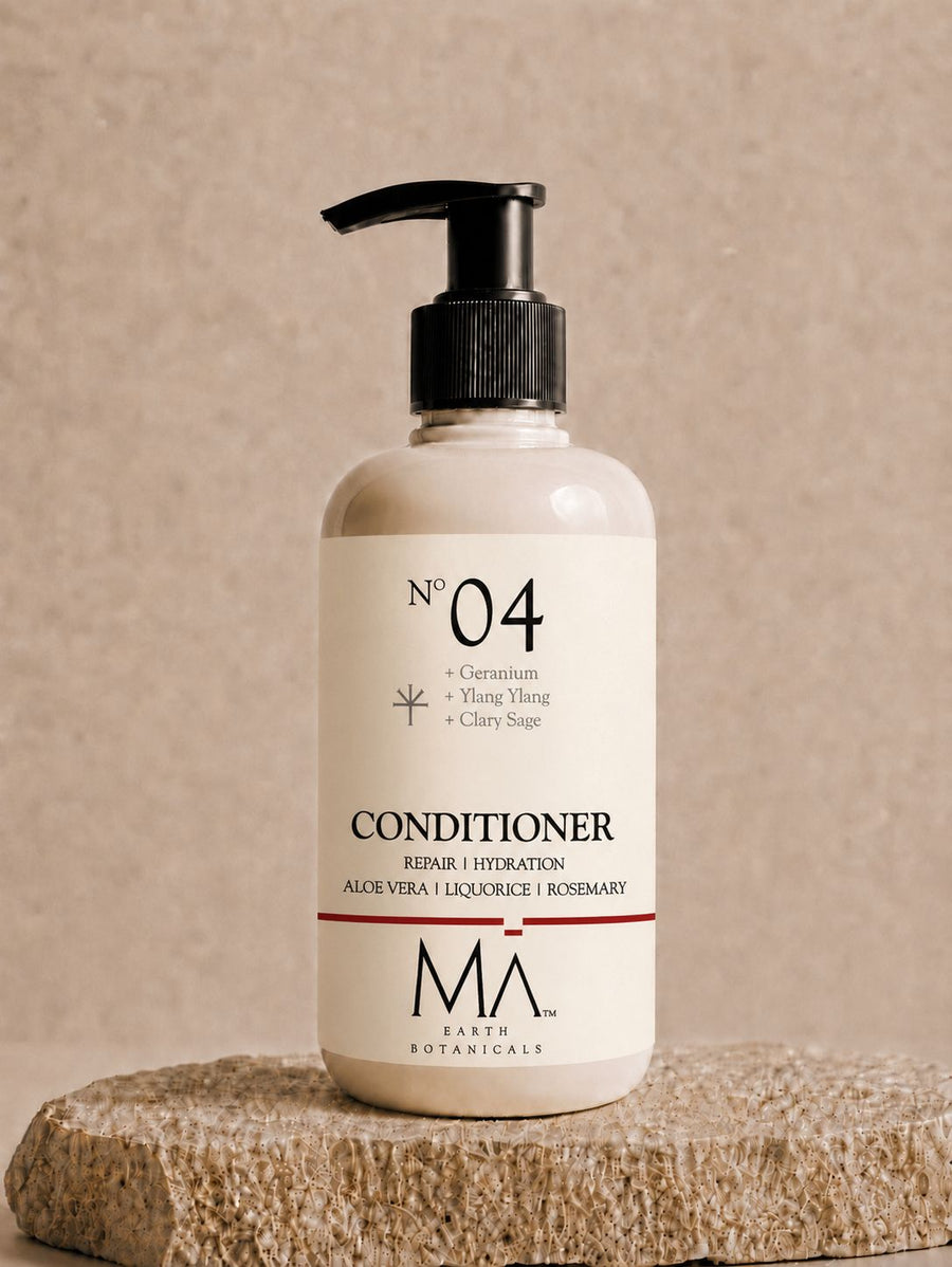 HAIR CONDITIONER     ALOE VERA | LIQUORICE | ROSEMARY    No 4. GERANIUM | YLANG YLANG | CLARY SAGE