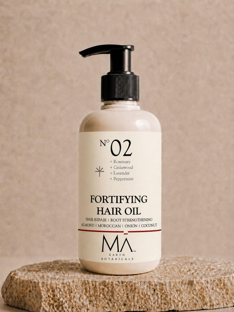 FORTIFYING HAIR OIL     ALMOND | MOROCCAN | ONION | COCONUT     No 2. ROSEMARY | CEDARWOOD | LAVENDER | PEPPERMINT