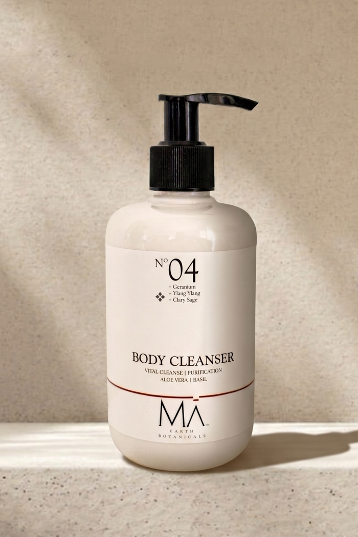 BODY CLEANSER No 4. GERANIUM | YLANG YLANG | CLARY SAGE ALOE VERA | BASIL