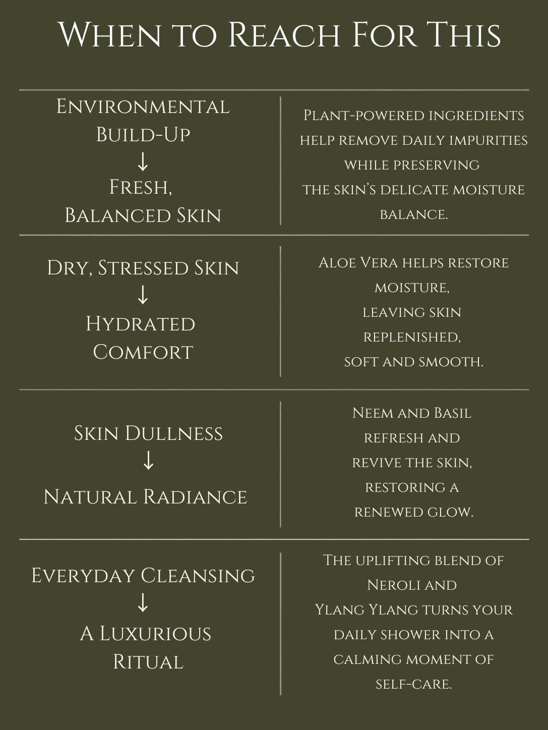 BODY CLEANSER      No 1. NEROLI | YLANG YLANG      ALOE VERA | BASIL