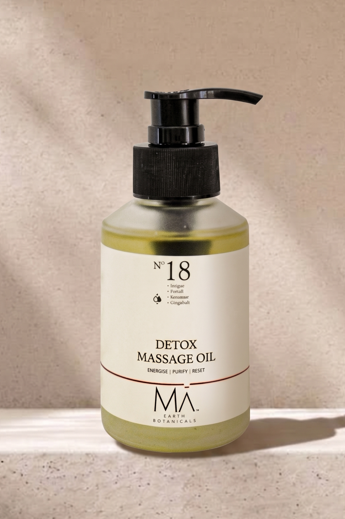 DETOX MASSAGE OIL     No 18   JUNIPER | FENNEL | ROSEMARY | GRAPEFRUIT