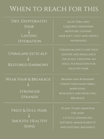 HAIR CONDITIONER     ALOE VERA | LIQUORICE | ROSEMARY    No 4. GERANIUM | YLANG YLANG | CLARY SAGE