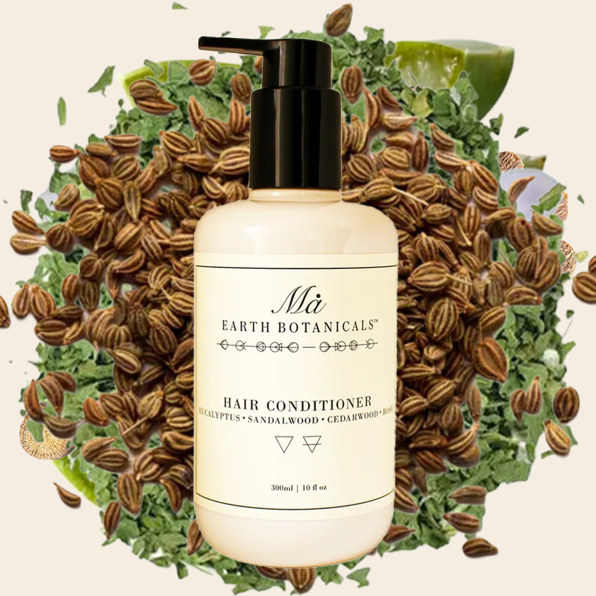 HAIR CONDITIONER  (Enriched with Aloe Vera, Licorice & Rosemary) EUCALYPTUS, SANDALWOOD, CEDARWOOD, ROSE