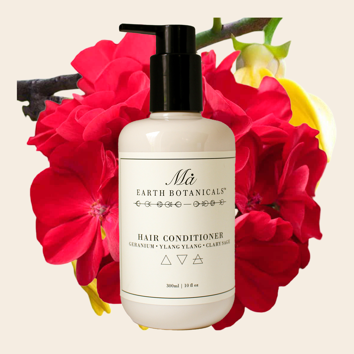 HAIR CONDITIONER  (Enriched with Aloe Vera, Licorice & Rosemary) GERANIUM, YLANG YLANG & CLARY SAGE