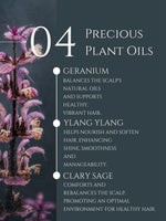 HAIR CONDITIONER     ALOE VERA | LIQUORICE | ROSEMARY    No 4. GERANIUM | YLANG YLANG | CLARY SAGE