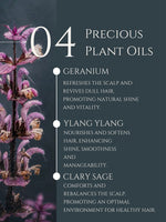 HAIR CLEANSER  AMLA | SHIKAKAI | BRAHMI  No 4. GERANIUM | YLANG YLANG | CLARY SAGE