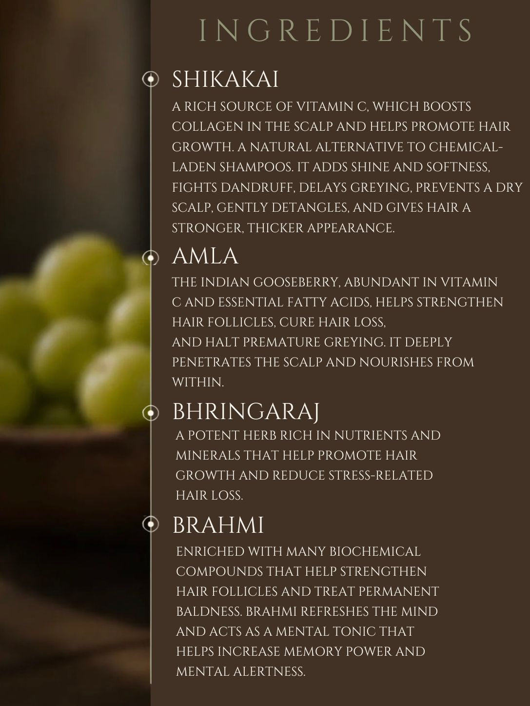 HAIR CLEANSER  AMLA | SHIKAKAI | BRAHMI No 3. EUCALYPTUS | SANDALWOOD | CEDARWOOD | ROSE