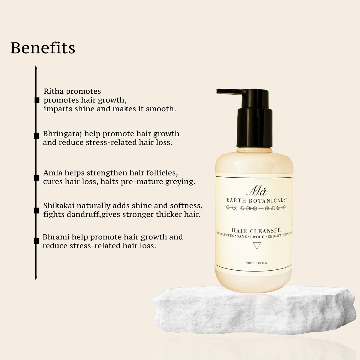 HAIR CLEANSER (Enriched with Amla, Shikakai & Brahmi) EUCALYPTUS, SANDALWOOD, CEDARWOOD ROSE