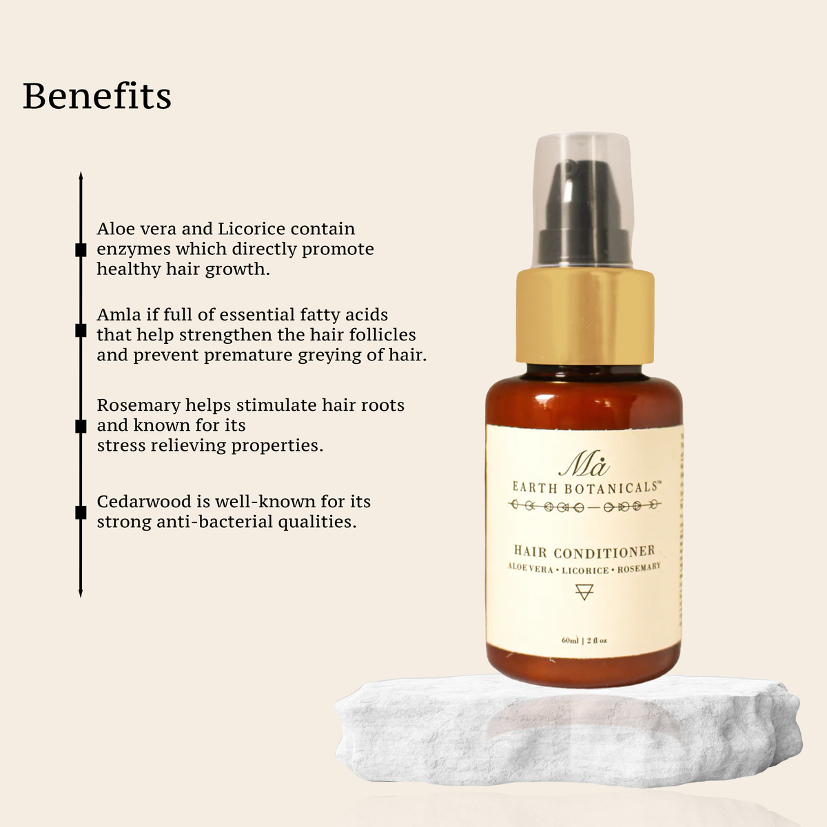 HAIR CONDITIONER(Enriched with Aloe Vera, Licorice & Rosemary) CEDARWOOD, LAVENDER & PEPPERMINT