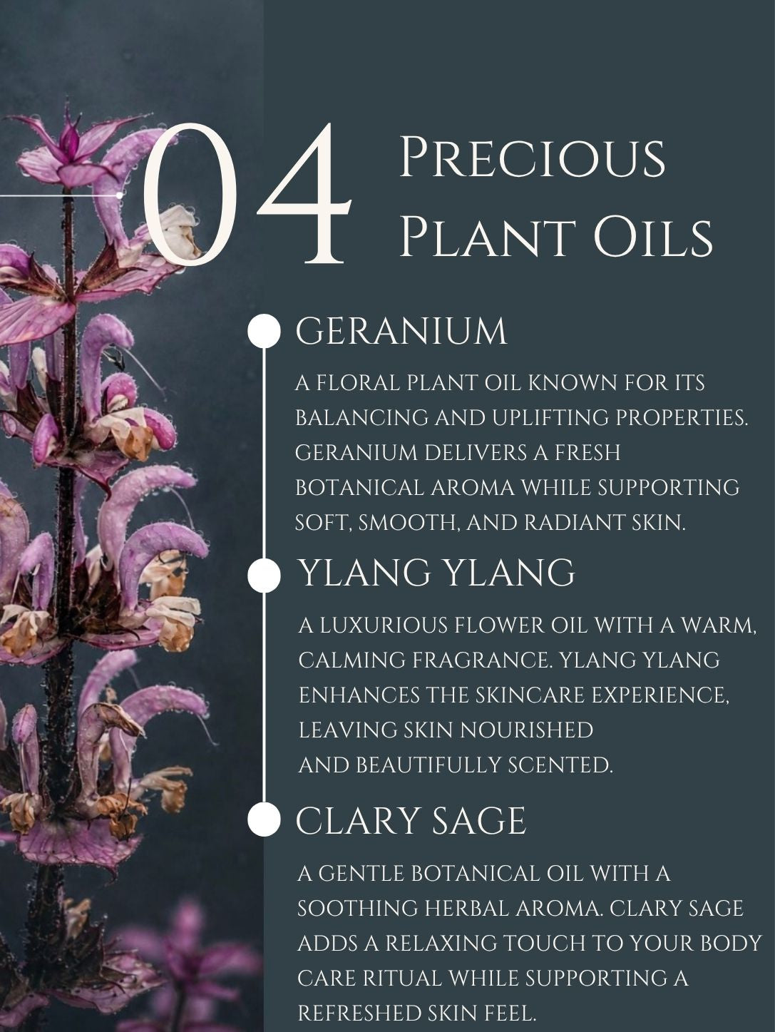 HAND AND BODY LOTION    ALMOND | APRICOT    No 4. GERANIUM | YLANG YLANG | CLARY SAGE