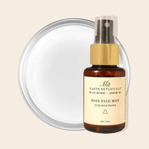 ROSE FACE MIST - TRAVEL SIZE - 100% Pure Steam-Distilled Edible Rose Water, From Organic Damask Roses Grown in Uttarakhand