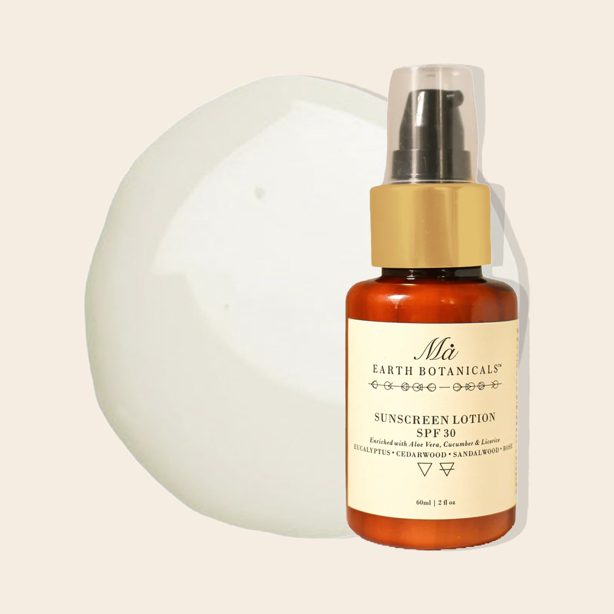SUNSCREEN LOTION (Enriched with Kashmiri Saffron, Turmeric & Mulberry))  EUCALYPTUS, CEDARWOOD, SANDALWOOD, ROSE       (SPF 30)