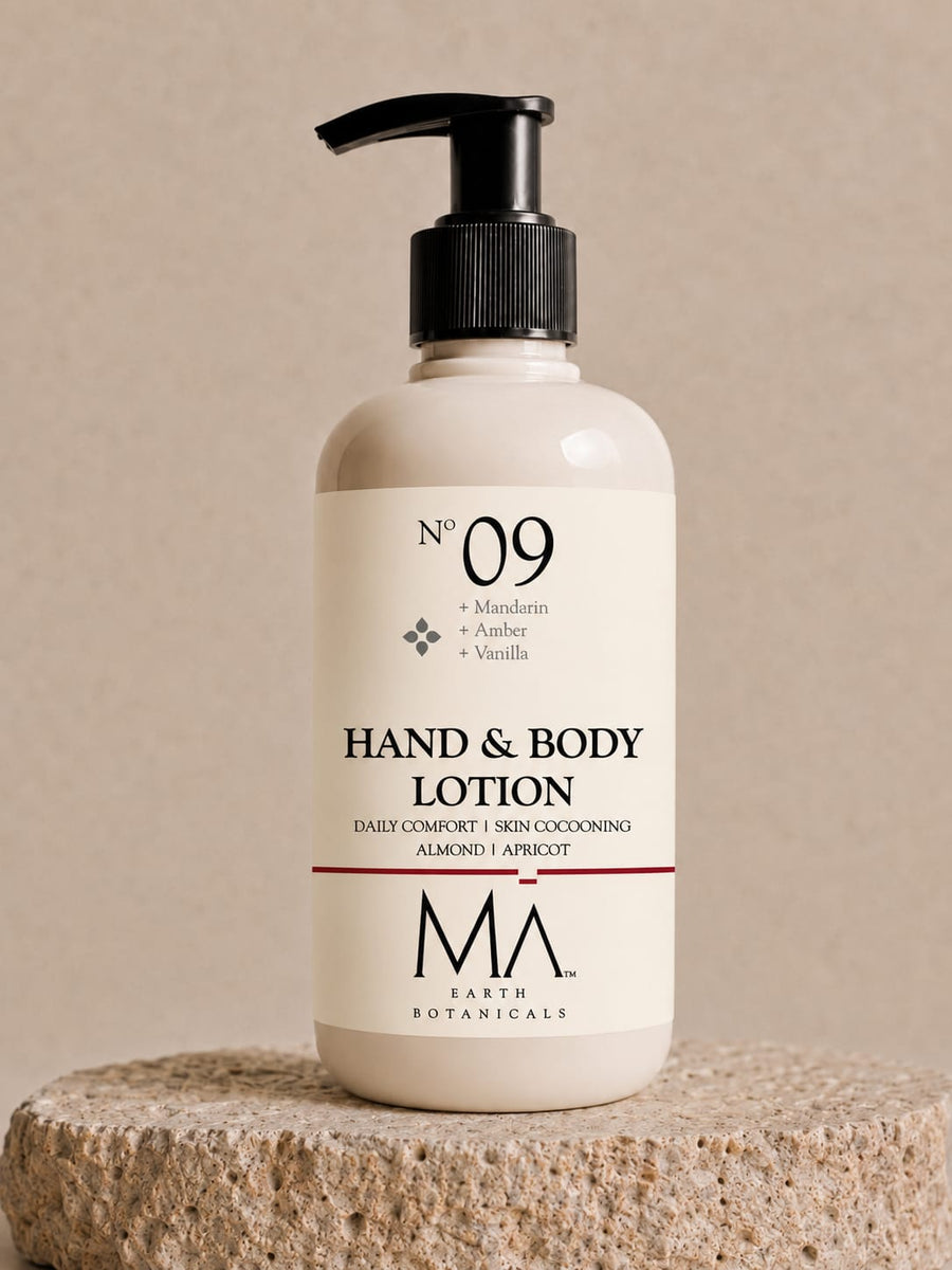 HAND AND BODY LOTION    ALMOND | APRICOT    No 9. MANDERIN | AMBER | VANILLA