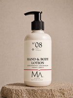HAND AND BODY LOTION    ALMOND | APRICOT    No 8. OUD | BERGAMOT