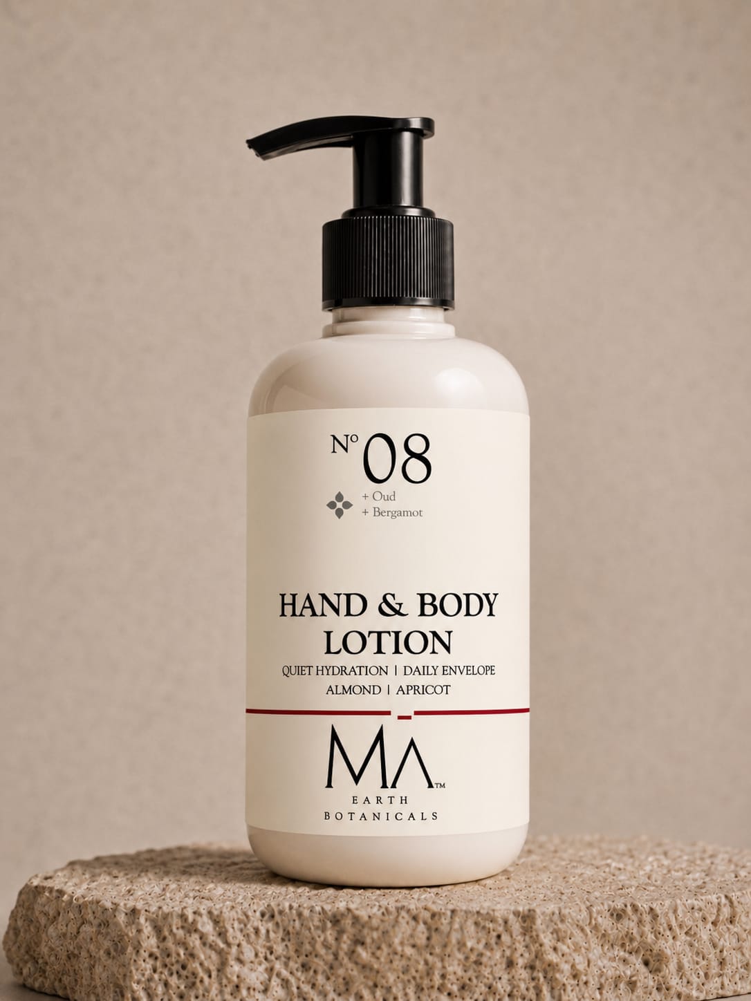 HAND AND BODY LOTION    ALMOND | APRICOT    No 8. OUD | BERGAMOT